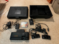 Turbografx 16 Console w/ Rare Rental Case + Bonk's Revenge