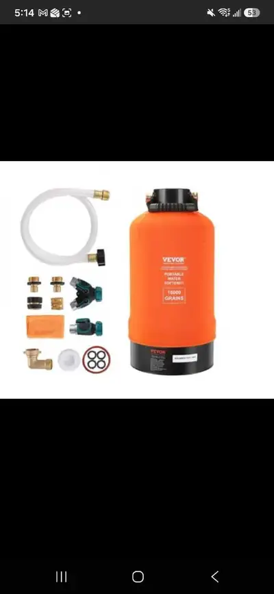 Portable water softener 16000 grain kit NEW in box, View more