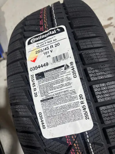 NEW 255/45/R20 Continental snows– Audi Q5/ SQ5/ XC60/ Flex/ MKT/ Charger/ Challenger/ Merc GLC Set o...