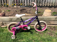 14” Girls Supercycle Bicycle with Training Wheels ASIS