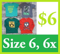 BOYS 6, 6x--- LOTS of LOTS !! PICK and CHOOSE !! --- $6 EACH !!