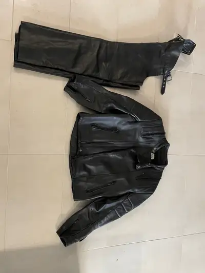 Men’s size 44 jacket size medium chaps Ladies size 12 jacket size small chaps All in excellent condi...