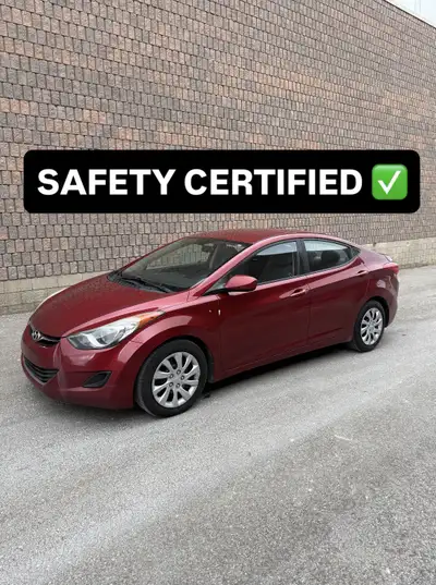2013 Hyundai Elantra GL Certified! Clean title 245,390kms Car runs and drives great. Brand new brake...