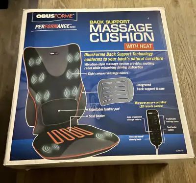 Save over 50% + taxes Obusforme Massage Seat Cushion Driving has never been so relaxing than with th...