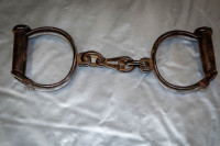 1860's Civil War Era Froggatt Darby Handcuffs 'Wrough7'