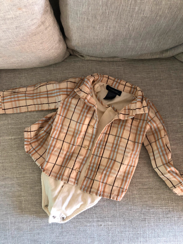 Burberry Baby Onsie Dress Shirt / Closet Sale | Other | Windsor Region |  Kijiji