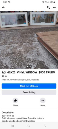 15 NEW VINYL WINDOWS FOR SALE TRURO 