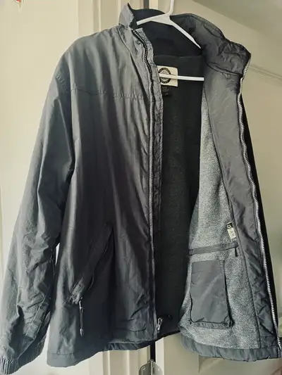 Like New’ Men’s (L)”All Climate Wear” Black Fully Lined Jacket, View more