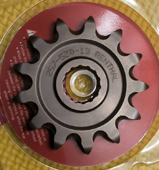 Renthal 257--520-13GP Steel Front Sprocket 13T in Motorcycle Parts & Accessories in City of Toronto - Image 3