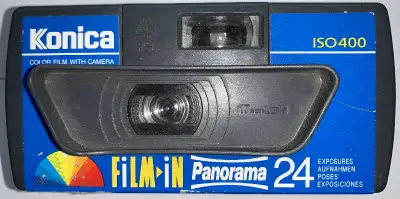 Konica FiLM‣iN Panorama 24 Single Use Camera (35mm film), View more