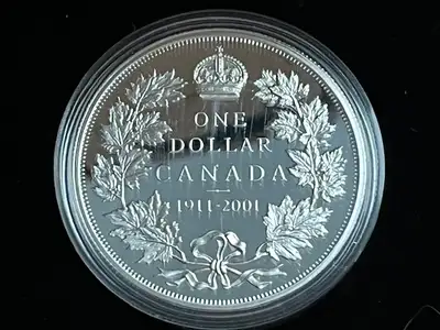 2001 $1 Striking of Canada's 1911 Silver Dollar, 90th Ann., View more