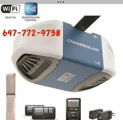 Chamberlain garage door openers with wifi starting $499, View more