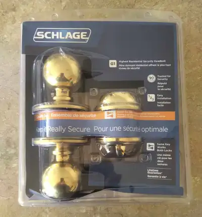 NEW Schlage Complete Entry Knob Set with Deadbolt, Shediac N.B., View more