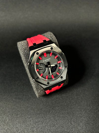 Royal Oak Red/Black - Custom G-Shock Mod