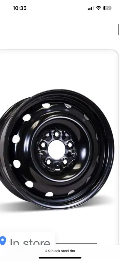 Winter tires on the rims but they no longer have tread. Rims are in great condition.