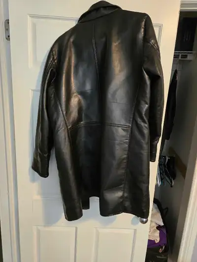woman's faux leather jacket, View more