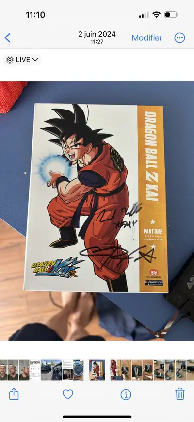 I'm offering a Dragon Ball Z Kai DVD, Part One, episodes 1-13, complete with autographs from the voi...