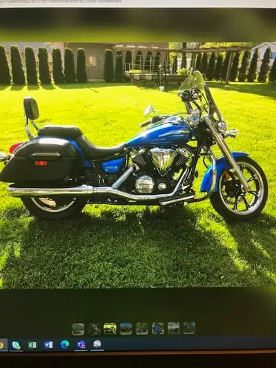 2012 Yamaha V Star 950. Really nice riding bike. Approx 15000 km. Windscreen, bags, removable luggag...