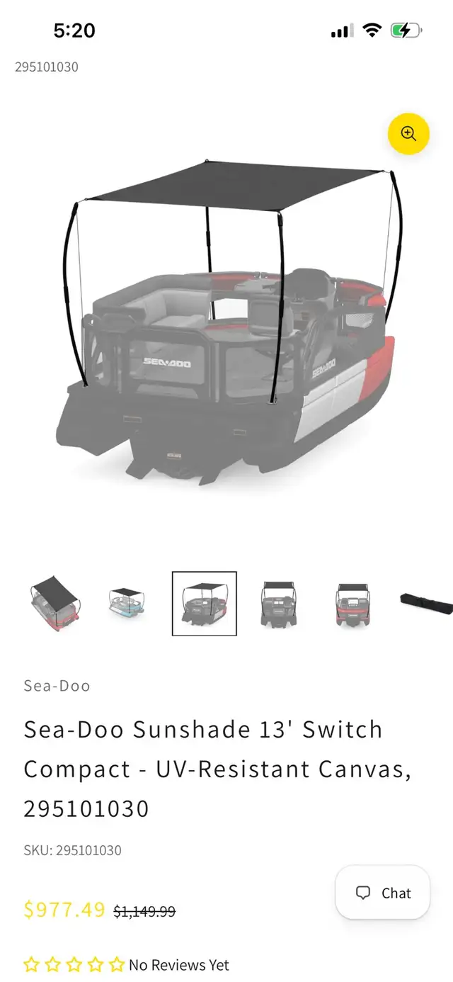 SeaDoo Switch Compact Sun Canopy in Other in Ottawa - Image 3