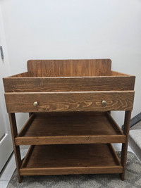 Custom wood change table