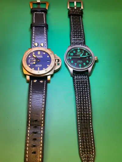 Panerai Bronze 500$ IWC Blue 600$