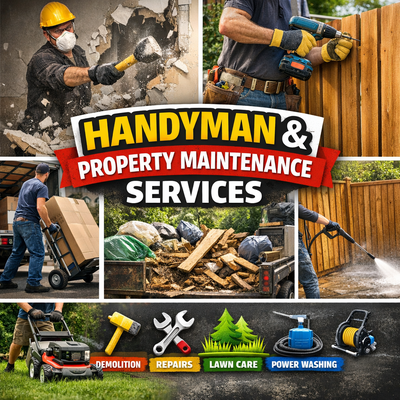 • Demolition, Moving Help, Lawn Care & More, View more