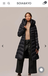 Soia & Kyo lita lt lightweight down jacket coat 3XL XXXL $616 