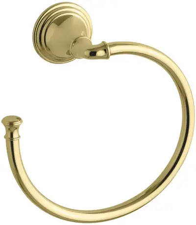 KOHLER K-10557-PB Devonshire Bathroom Towel Ring, Vibrant Polish, View more