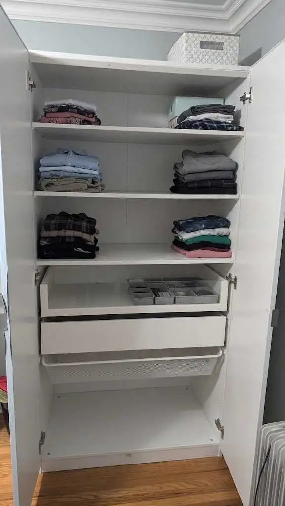 IKEA PAX Wardrobe with Mirror Door & Drawers in Dressers & Wardrobes in City of Toronto - Image 3