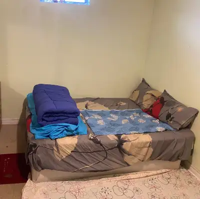 Private LARGE room available in a furnished basement in Heartland center, Mississauga near square on...