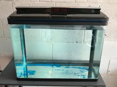 25 Gallon Curved Front Fish Tank Complete Setup, View more