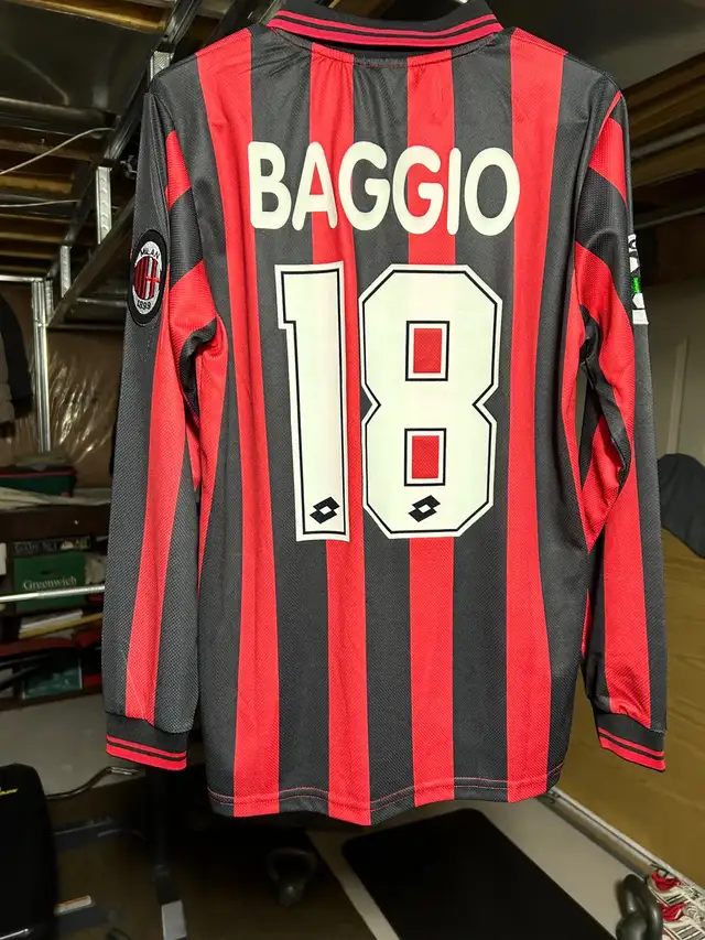 Baggio AC Milan Retro jersey size small 628632839458591217