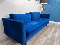BLUE VELVET SOFA - DELIVERY AVAILABLE