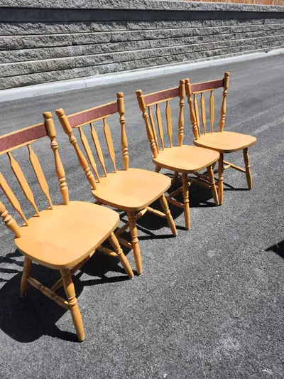 4 Wooden Chairs, View more
