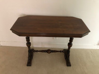 Antique solid wood hall table (100+ yrs old) 
