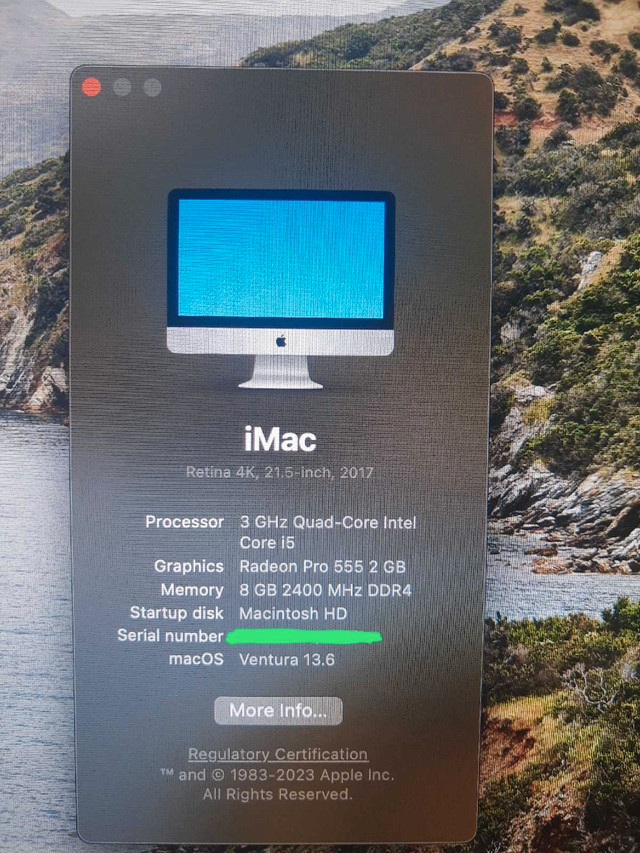 iMac (Retina 4K, 21.5-inch, 2017) in Desktop Computers in Edmonton - Image 4