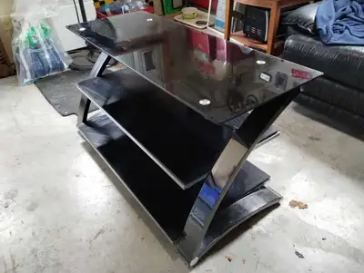 Black Glass TV Stand, View more