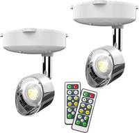 Under cabinet spotlight/2 spots LED sans fil à piles Blanc chaud