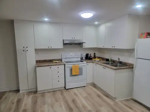 Bright and spacious basement apartment with a large open area located in Castlemore, Brampton. Featu...