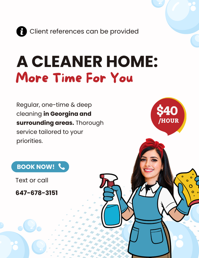 Home Cleaning Services - $40/Hour