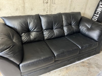 3 seat faux leather sofa 