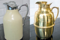 2x Retro Vintage fancy Thermos