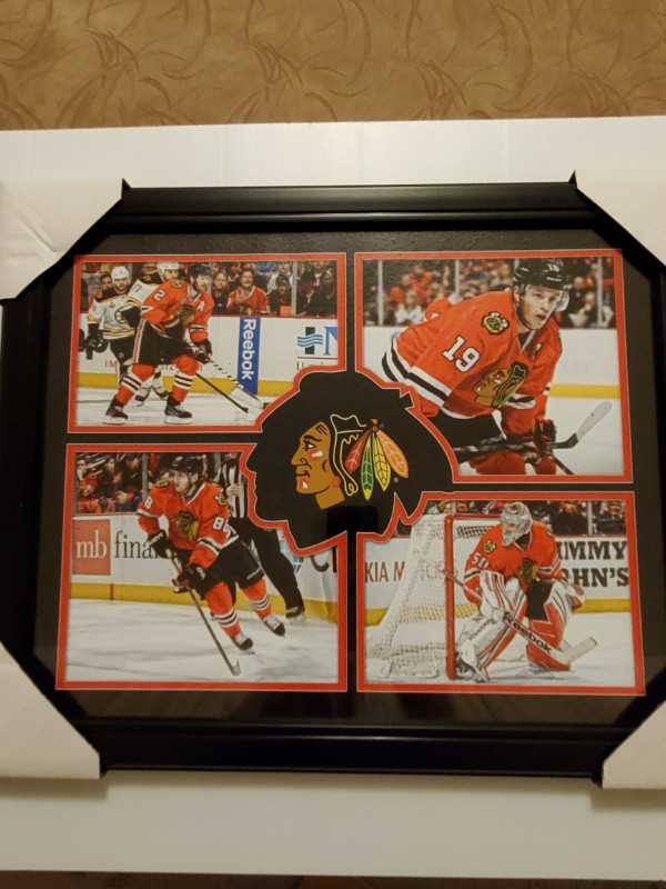 *** CHICAGO BLACKHAWKS FRAMED POSTER - TOEWS - KANE - KEITH in Arts & Collectibles in City of Toronto