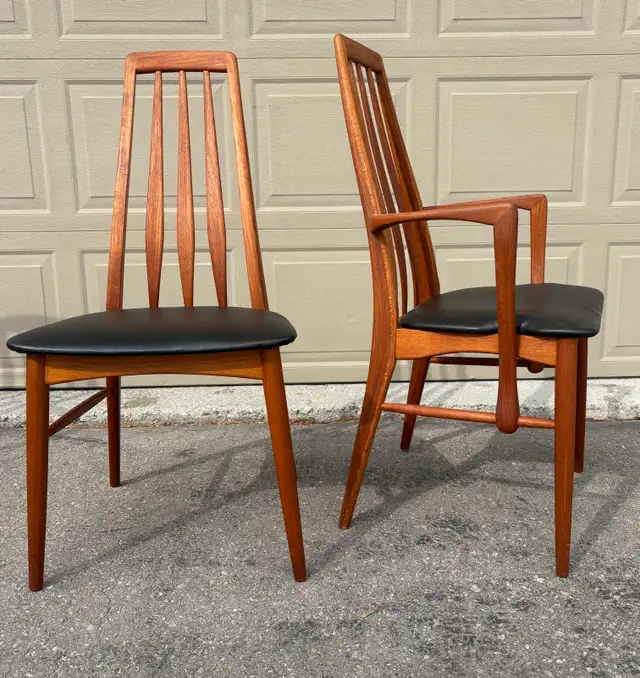 Teak Danish Niles Koefoed “Eva”!Dining Chairs  in Dining Tables & Sets in Oshawa / Durham Region - Image 6
