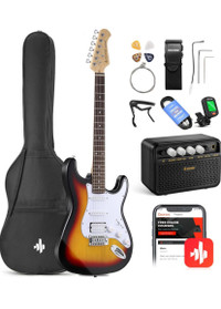 Donner DST-100S 39 Inch Electric Guitar Beginner Kit