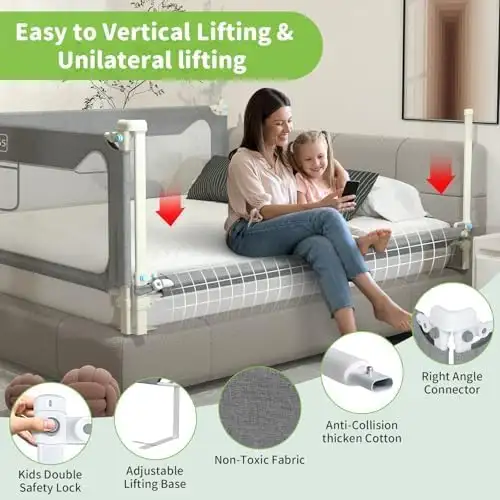 King, Queen, Full, Twin Toddler Bed Rails in Beds & Mattresses in Truro - Image 7
