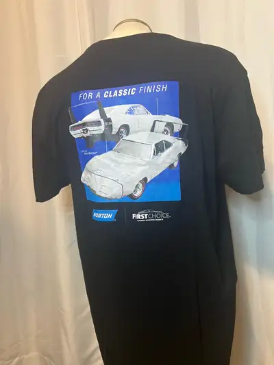This Mopar Dodge Charger T-shirt is a promotional item for Norton products. The shirt is new without...