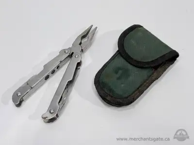 Compact Stainless Steel Multi Tool Pliers Pocket Tool with Pouch, View more
