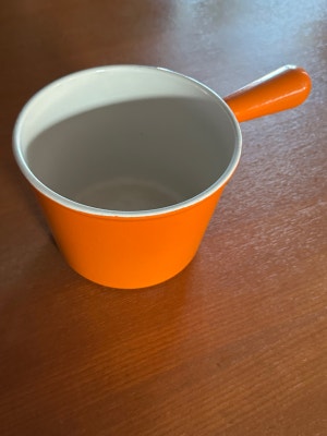 Casserole Saucière Le Creuset 16cm Fonte Orange - Vintage Années 80/90