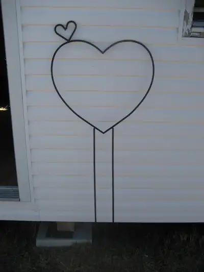 Heart shaped outdoor plant hanger, View more